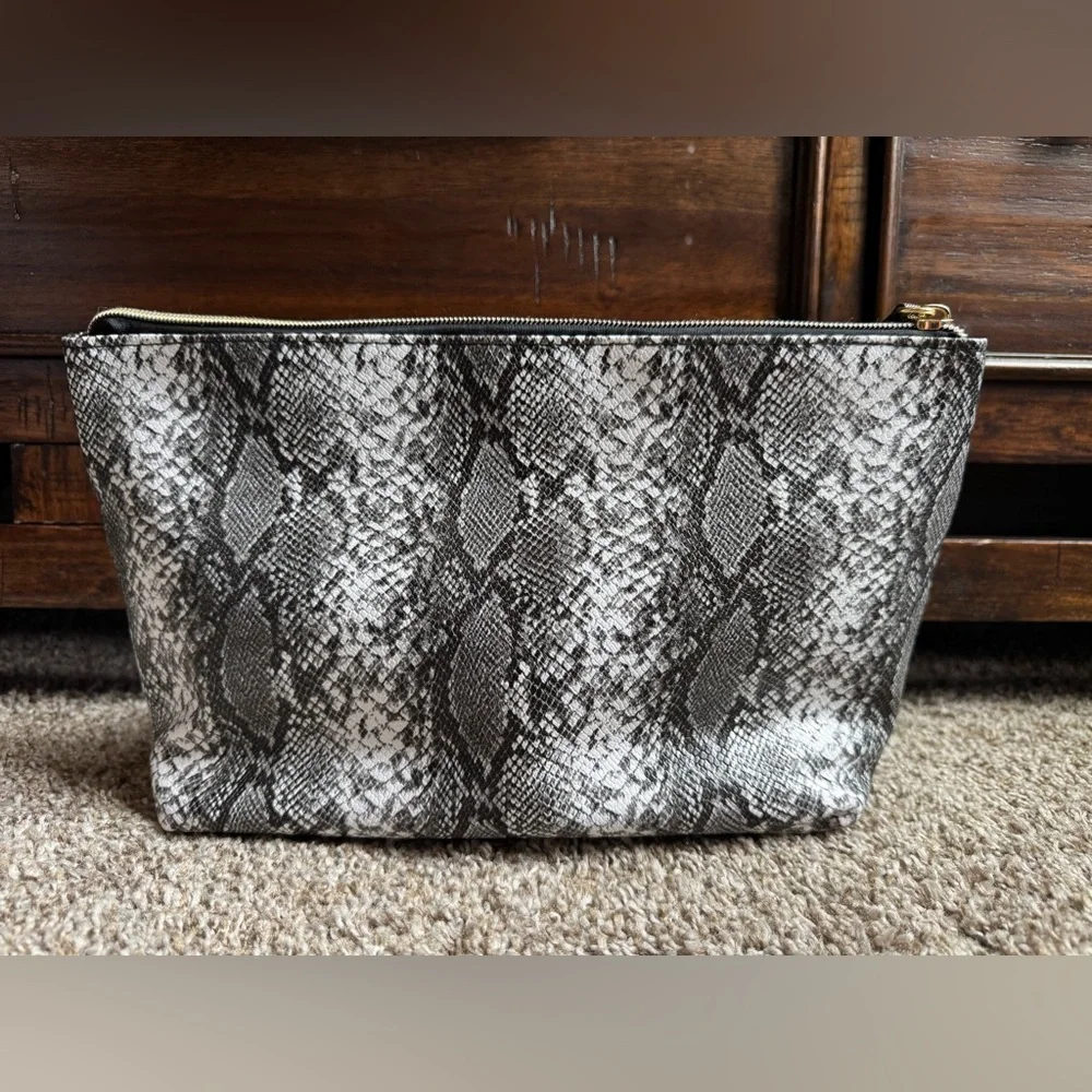 Trina Turk Snake skin print Cosmetic Bag